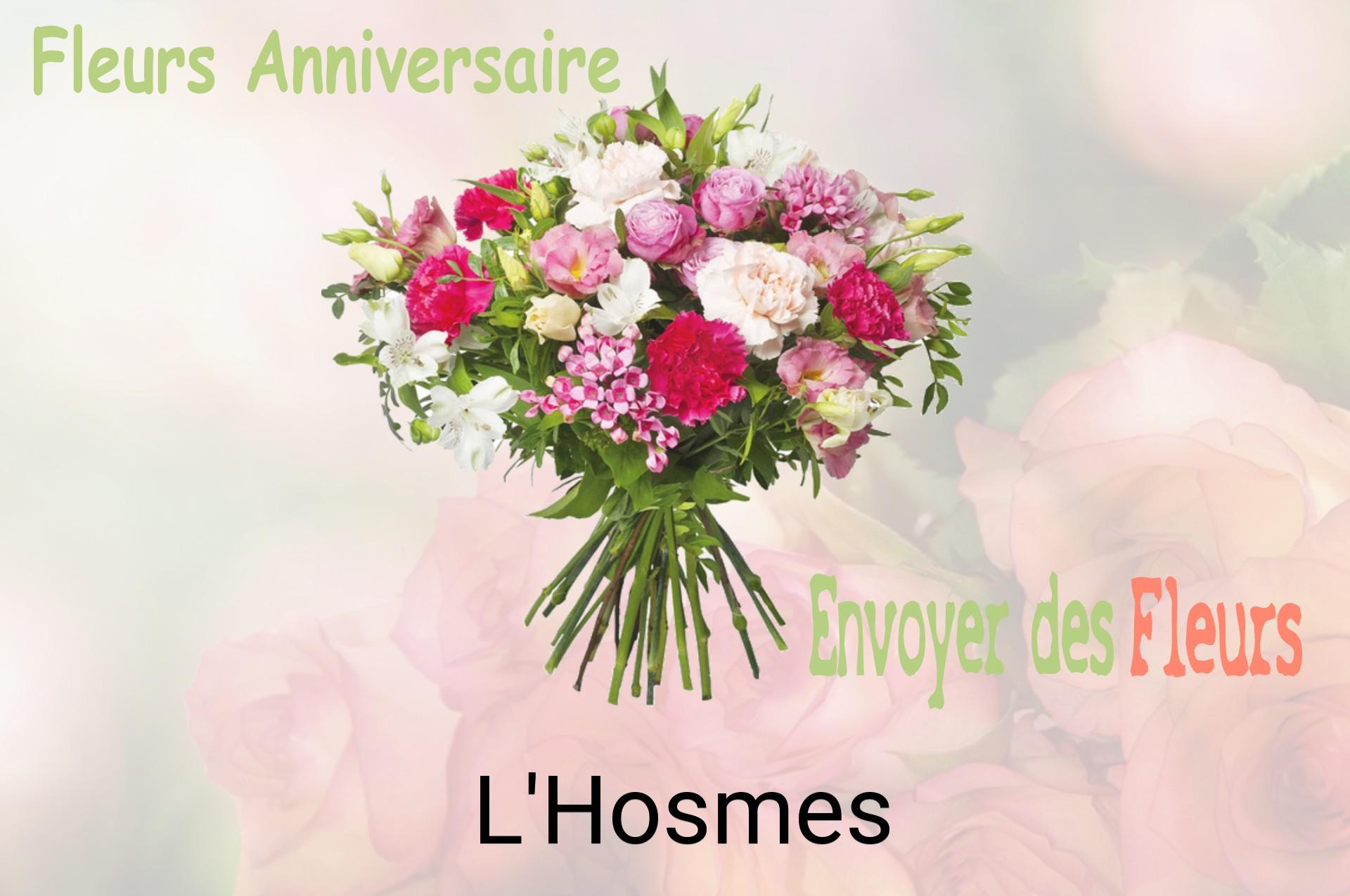 Bouquet de fleurs d’anniversaire livré à L'Hosmes
