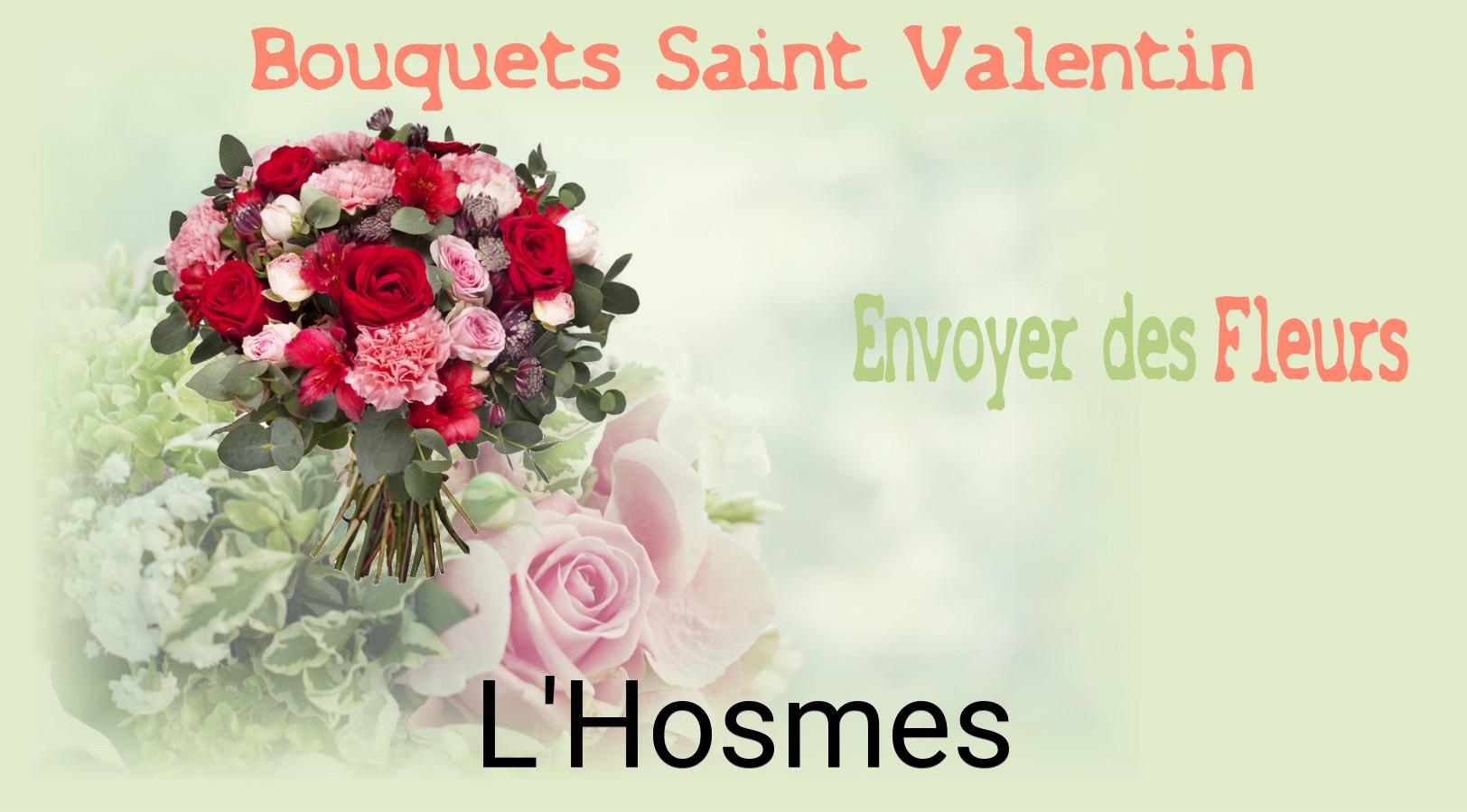 Roses de Saint-Valentin livrées à L'Hosmes